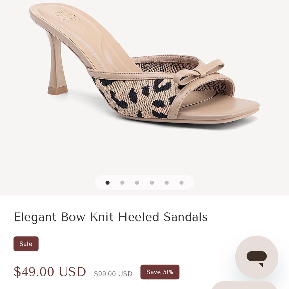 Chic Leopard Print Heeled Sandals - Tan Brand New in box never worn